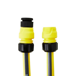 Manguera set de conexión Karcher amarillo con conectores y roscas negros