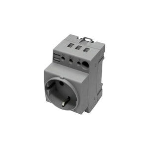 SZ Enchufe p/montaje en carril soporte gris Rittal 2506120