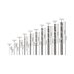 Juego Brocas HSS-G para Metal 1-10mm 10pzs. Bosch 2607010535