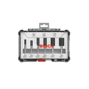 Set Fresas Rectas Router 1/4" 6pzs. Bosch 2607017467