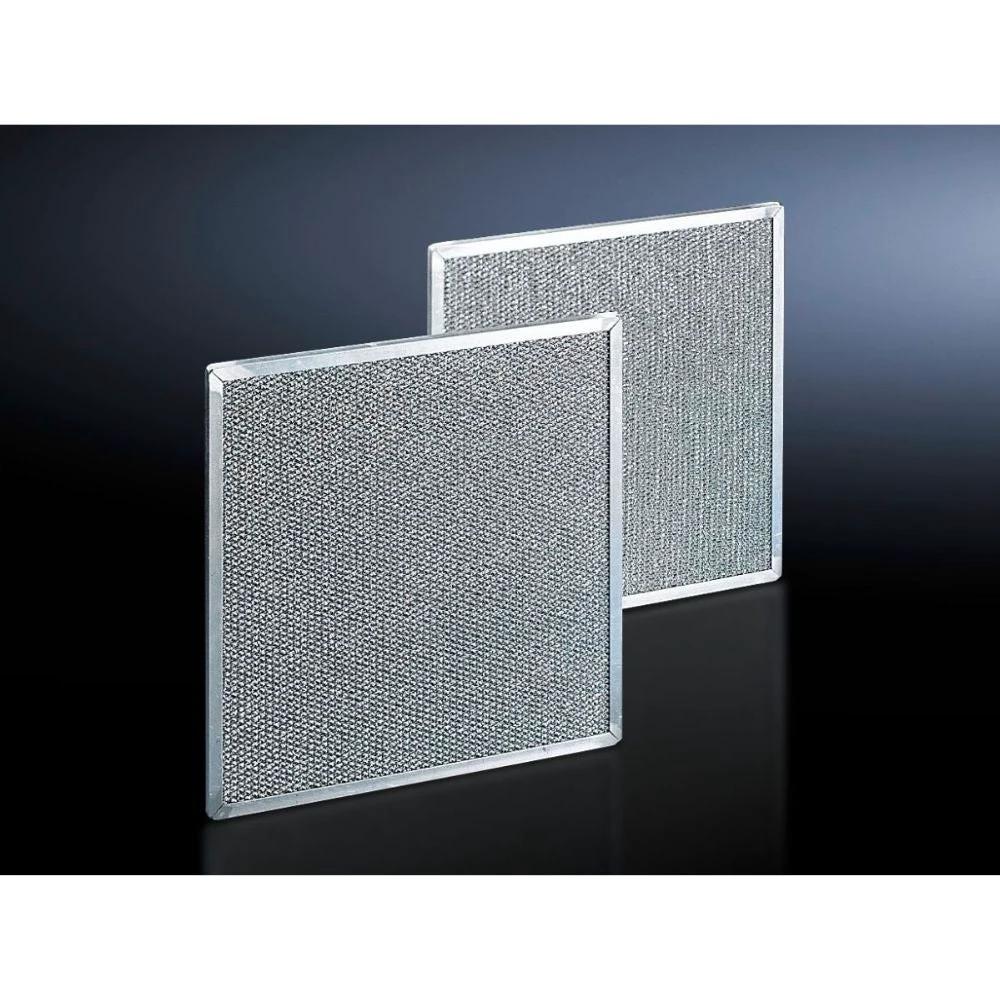 Filtro metálico Rittal SK 3386 para tableros eléctricos, 2 unidades, malla metálica plateada