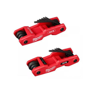 Juego 2 llaves hexagonales plegables de 17 llaves - SAE/metricas Milwaukee 48-22-2183