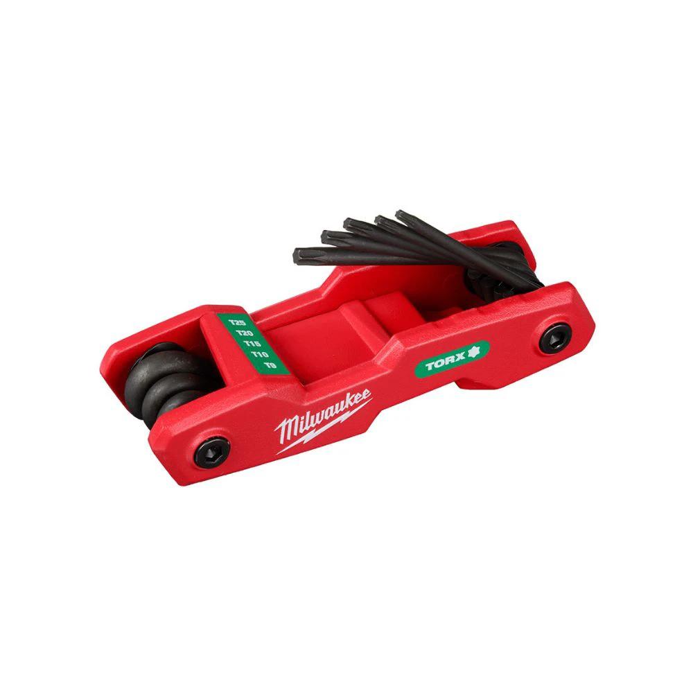 Juego de llaves hexagonales plegables de 8 llaves - Torx Milwaukee 48-22-2184