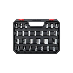 Dados y accesorios 1/2" con estuche plástico 42pzas Urrea 5400CB