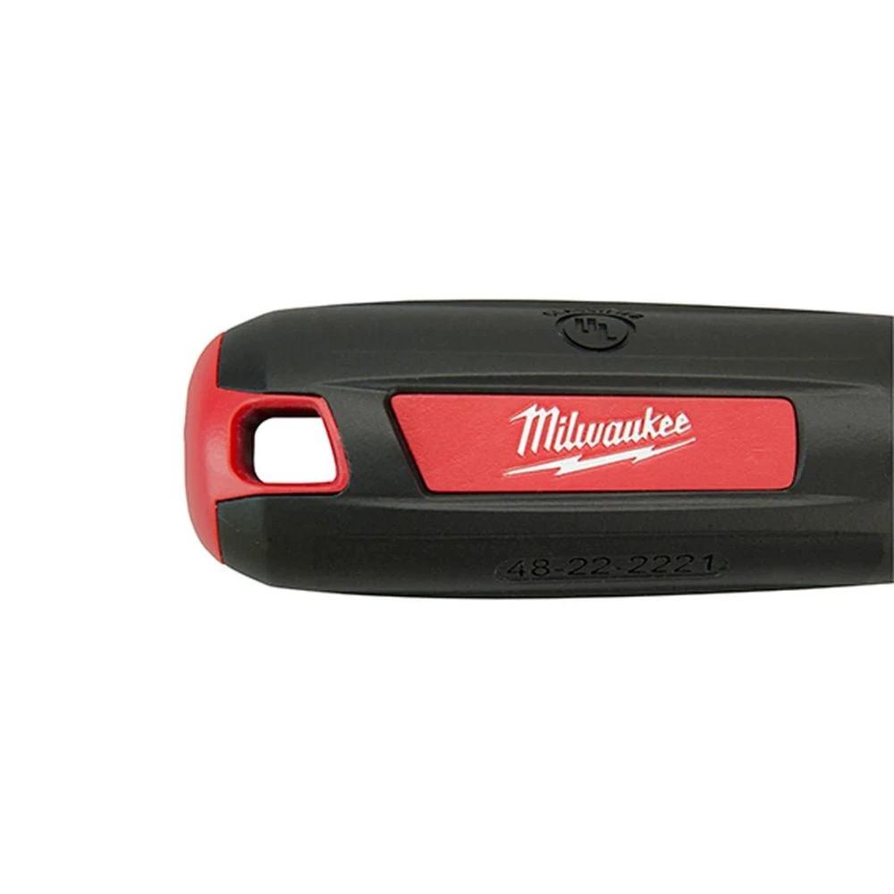 Destornillador aislado 1000 V de 6" ranurado de 1/4" Milwaukee 48-22-2221