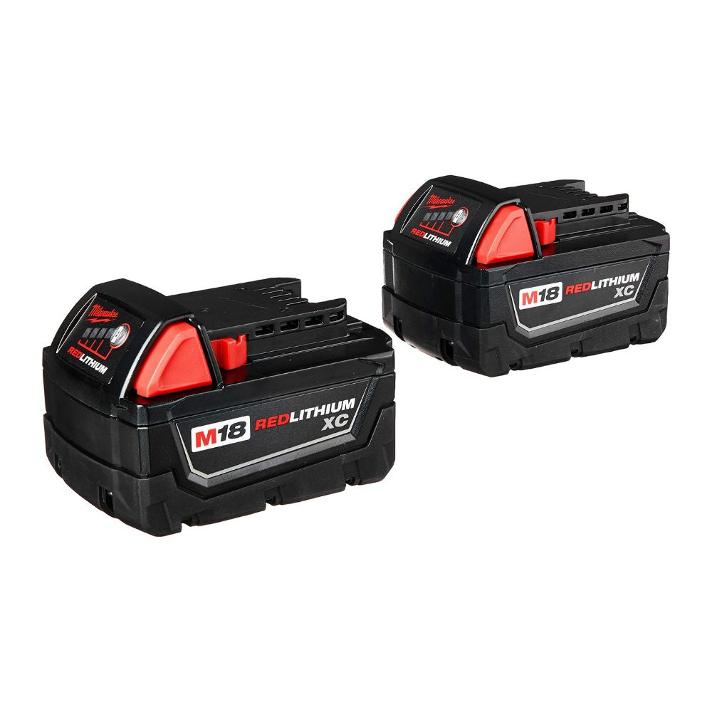 2 PACK GENUINE Milwaukee M18 XC 5 amp 18V Lithium Battery 48-11-1850 48