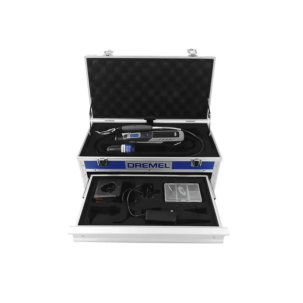 Mototol Dremel 8250 12V + Maleta Metálica + Eje Flexible