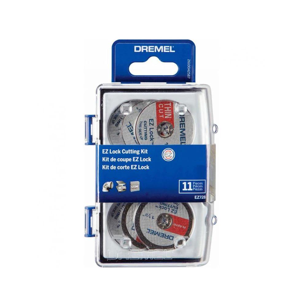 Micro kit de accesorios giratorios de corte 11 pzs DREMEL EZ728