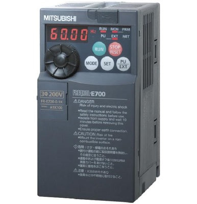 Variador de frecuencia, 480V 0.4KW 1/2HP Mitsubishi FR-E740-016SC-NA