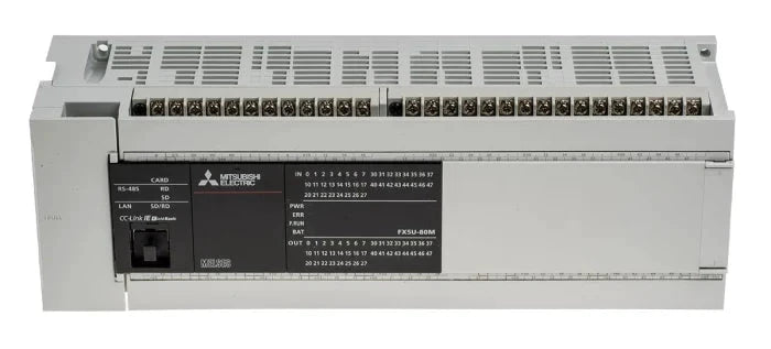 AC BASE UNIT, 40 DC IN / 40 TRANS (SINK) Mitsubishi FX5U-80MT/ES