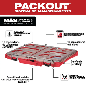 Organizador Slim PACKOUT Grande Milwaukee 48-22-8431
