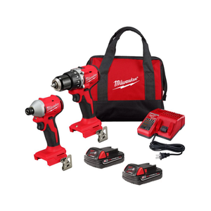 Kit Rotomartillo M18 1/2" + Llave de Impacto 1/4" + Caja Packout Milwaukee P425-3610