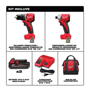 Rotomartillo/Pistola de Impacto Milwaukee 2900-22CT