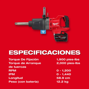 Llave de impacto de torque alto con ONE-KEY Milwaukee 2869-22HD