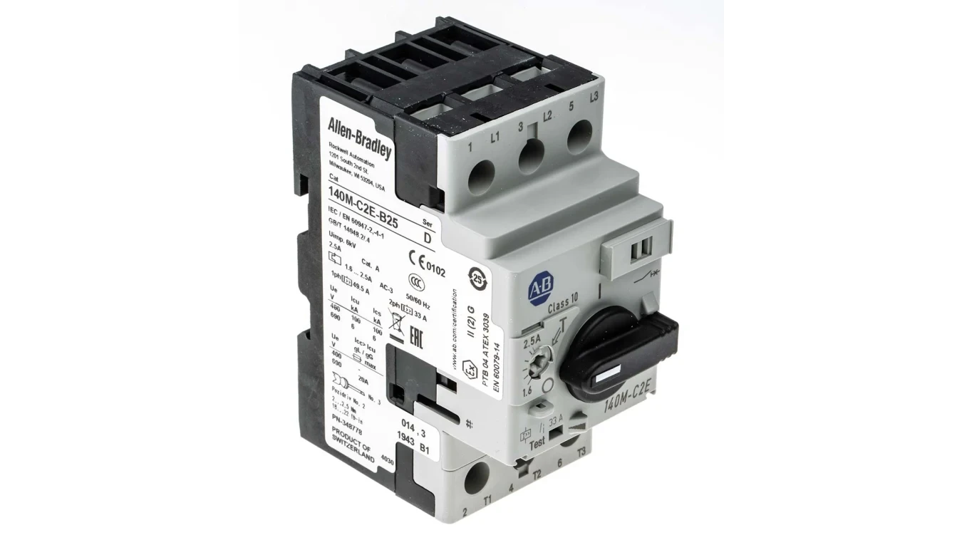 Disyuntor de protección de motor Allen Bradley 140M-C2E-B25 - Allen-Bradley - Industrias GSL