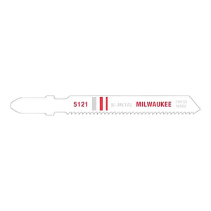 Hoja de sierra caladora bimetálica 3" y 18 dientes por pulgada (5pzs.) Milwaukee 48-42-5121 - Milwaukee - Industrias GSL