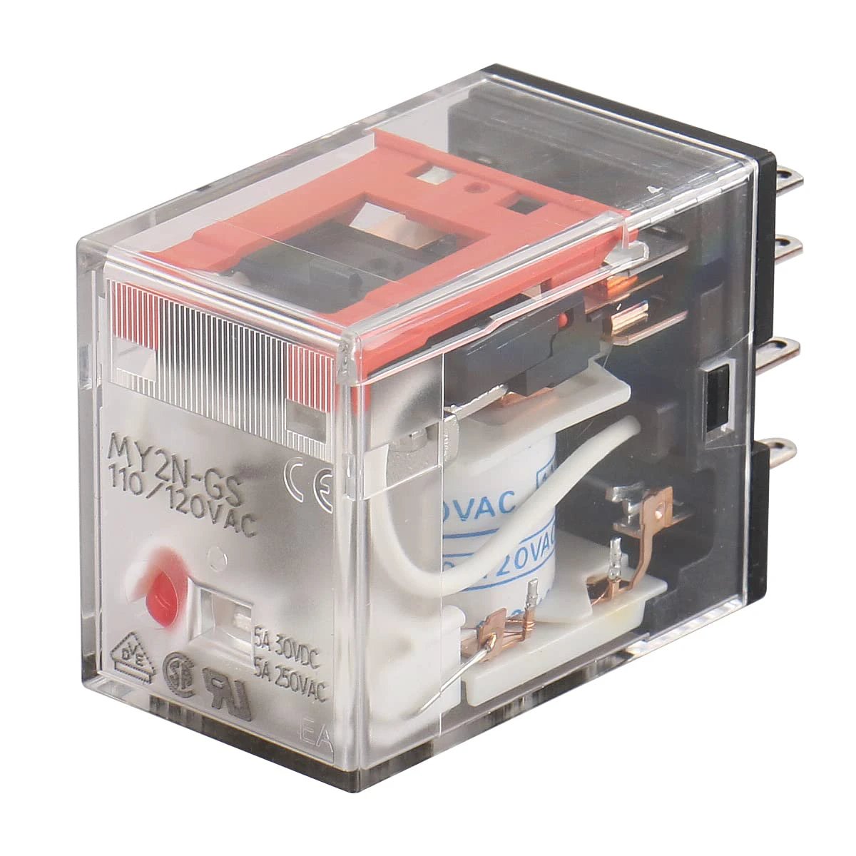 Relé de conmutación de control electromecánico enchufable Omron MY2N-GS