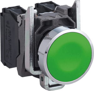 Pulsador verde 22 resorte nivelado Telemecanique XB4BA31