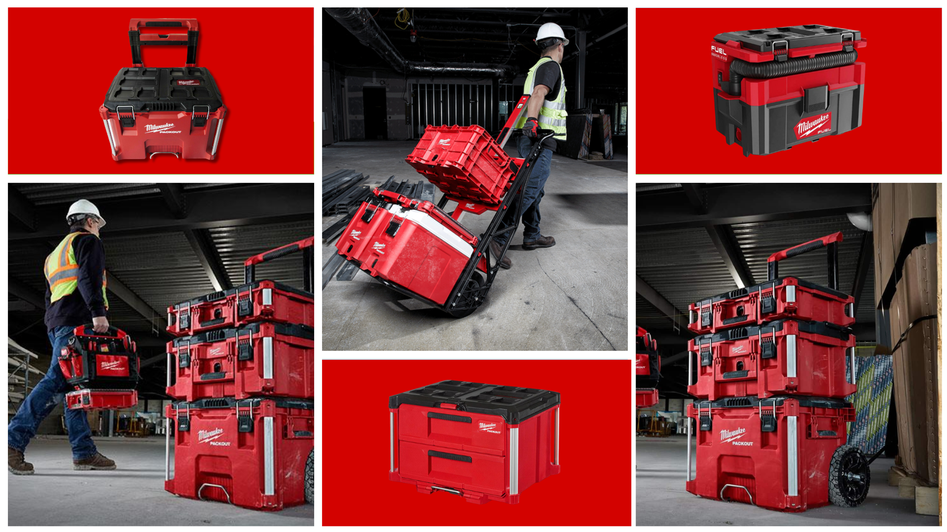 Caja packout Milwakee para herramientas