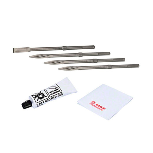 Martillo demoledor GSH 11 E 1500W, 4 cinceles y Maletín Bosch 06113168G0