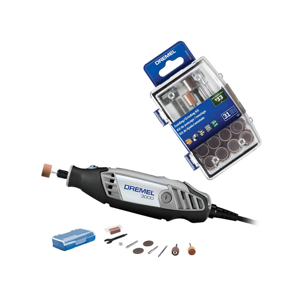 Dremel 3000 Mototool 130w Con Accesorios + kit Para Lijar 727
