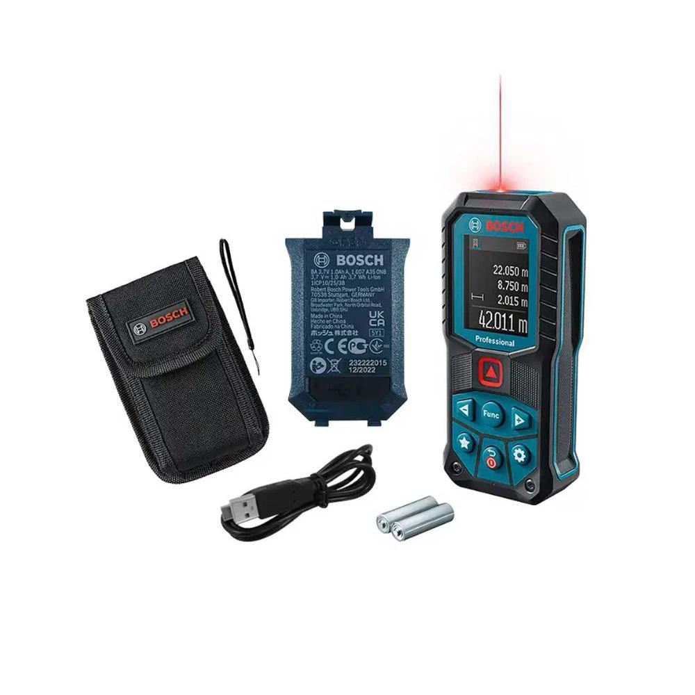 Telemetro Láser Rojo GLM 50-22 Margen 0.05-50 m + B Bosch 0615A002CK