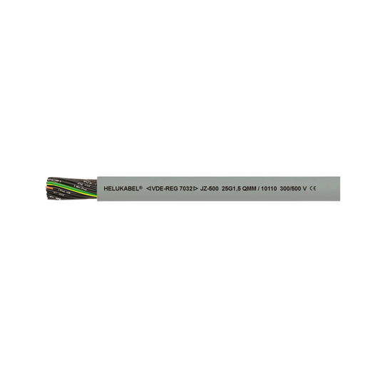 Cable; JZ-500; 7G1,5mm2; sin blindaje; 300V,500V; Cu; cuerda; gris Helukabel 10098