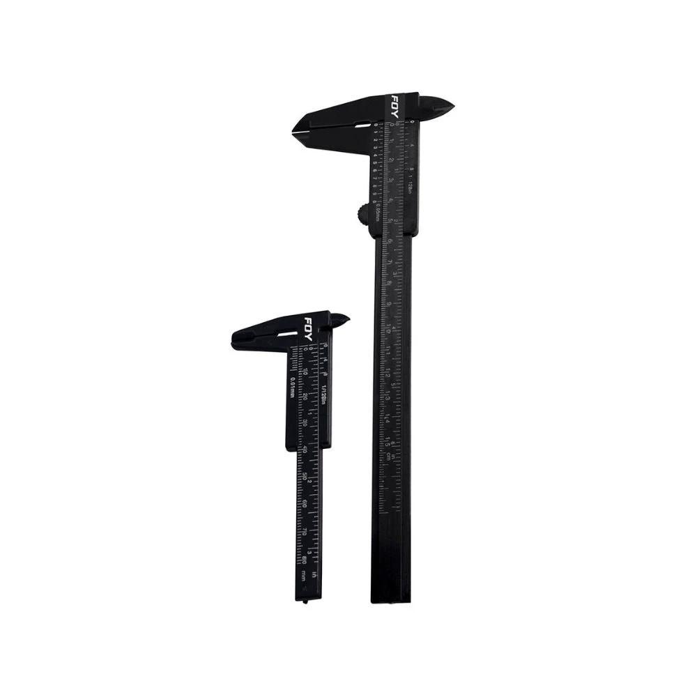 Juego de calibradores pie de rey vernier plasticos 3" y 6" Foy 142070