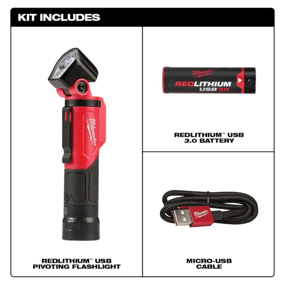 Linterna pivotante USB REDLITHIUM Milwaukee 2113-21