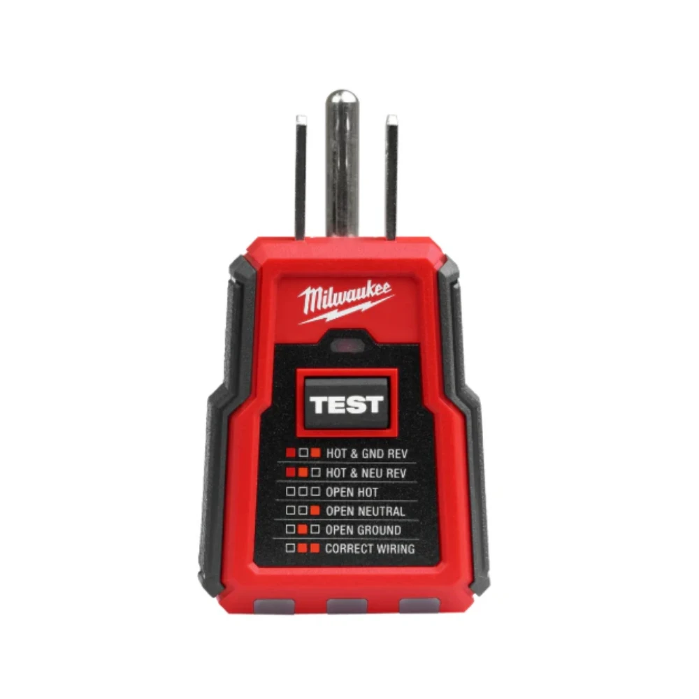 Probador De Enchufes Tomacorrientes GFCI Milwaukee 2223-20