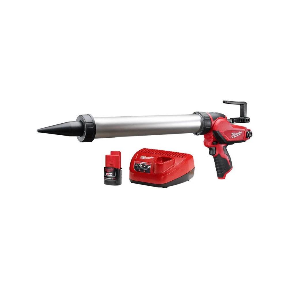 Kit de pistola de calafateo y adhesivo de aluminio M12 20 oz Milwaukee 2442-21