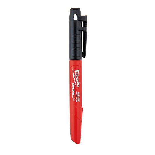 Marcador de punta fina negro INKZALL® 4pzs Milwaukee 48-22-3104