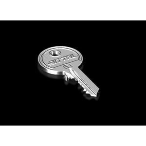 Tableros electricos Rittal SZ LLAVE DE SEGURIDAD 3524E llave metálica plateada para paneles eléctricos industriales
