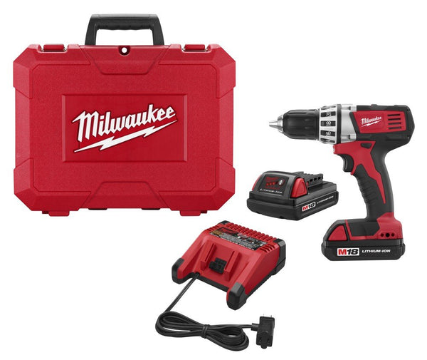 Kit de taladro/destornillador inalámbrico compacto M18 Milwaukee 2601-22
