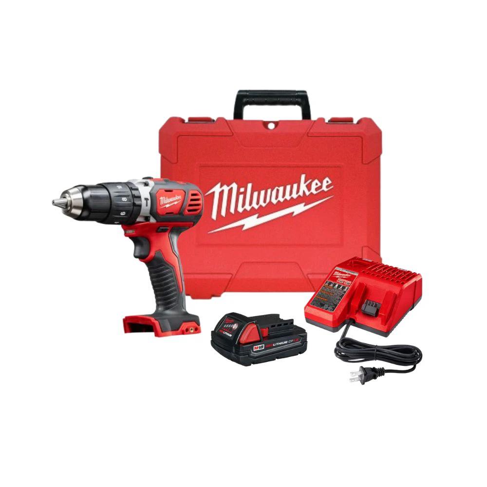 Taladro Percutor/Destornillador Compacto Milwaukee 2607-21CT