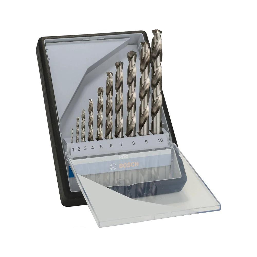 Juego Brocas HSS-G para Metal 1-10mm 10pzs. Bosch 2607010535