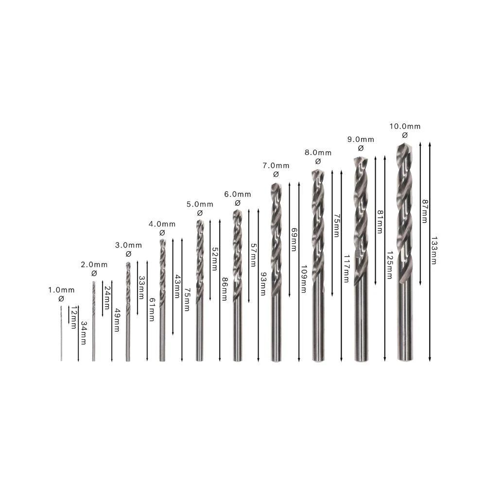 Juego Brocas HSS-G para Metal 1-10mm 10pzs. Bosch 2607010535