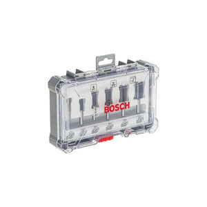 Set Fresas Rectas Router 1/4" 6pzs. Bosch 2607017467