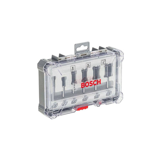 Set Fresas Rectas Router 1/4" 6pzs. Bosch 2607017467