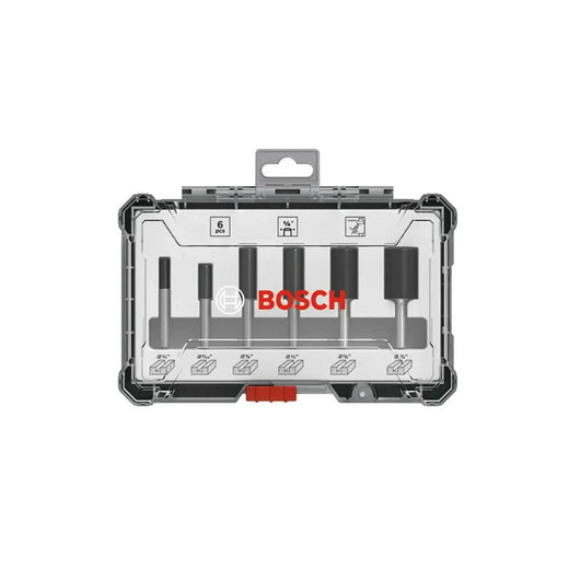Set Fresas Rectas Router 1/4" 6pzs. Bosch 2607017467