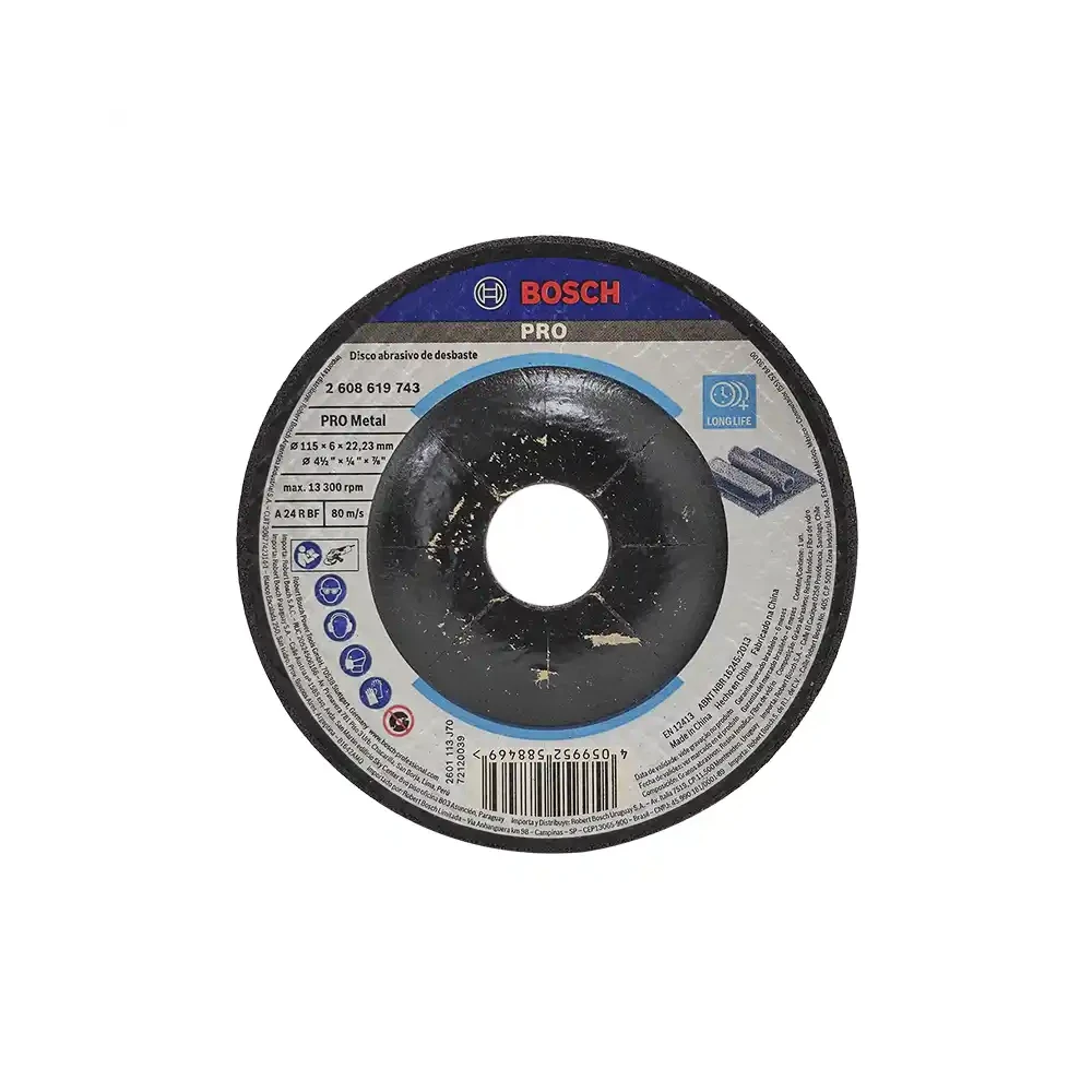 Disco Desbaste Pro Metal Bosch 2608619743 4-1/2 Pul