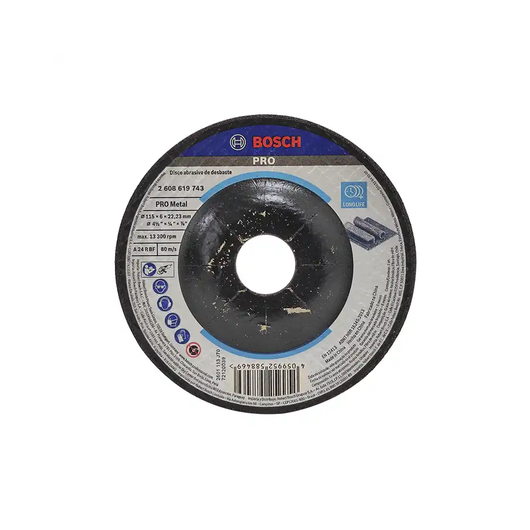 Disco Desbaste Pro Metal Bosch 2608619743 4-1/2 Pul