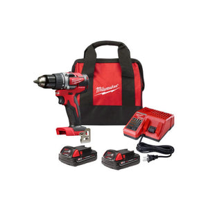 Taladro atornillador compacto sin escobillas M18 1/2" Milwaukee 2801-22CT