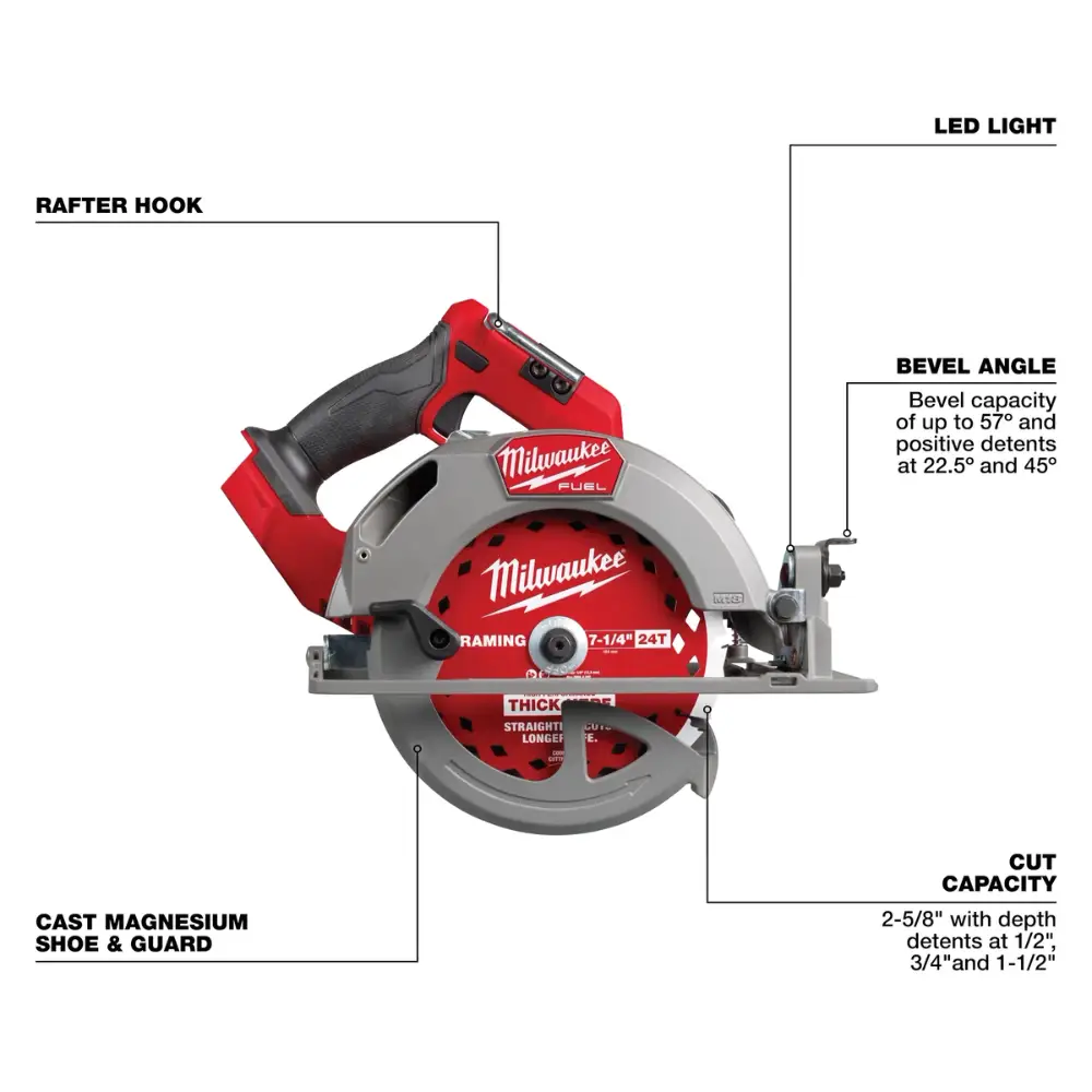Sierra circular M18 FUEL™ de 7-1/4" Milwaukee 2834-20