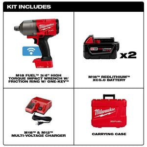 Llave de impacto M18 FUEL ONE-KEY 3/4" Milwaukee 2864-22R