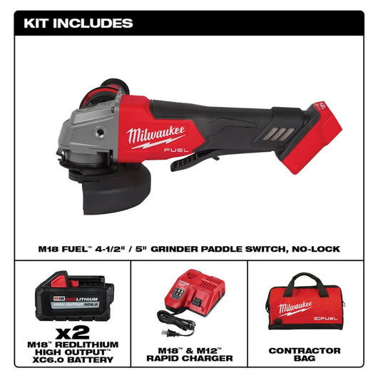 Amoladora de frenos M18 FUEL 4-1/2"/5" ONE-KEY Milwaukee 2882-22