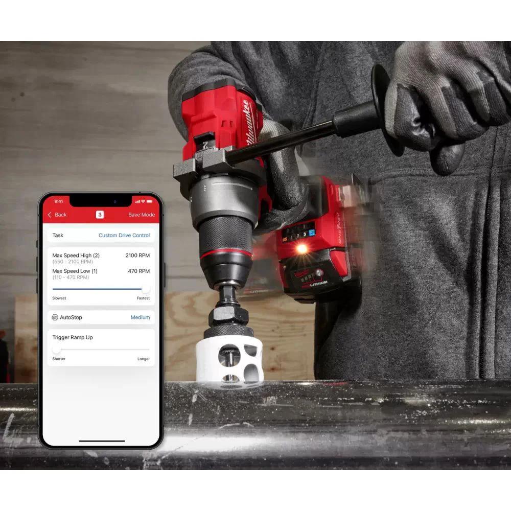 Taladro/destornillador M18 FUEL de 1/2” con ONE-KEY Milwaukee 2905-20