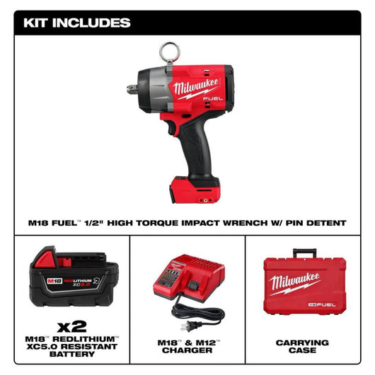 Llave de impacto de alto torque M18 FUEL 1/2" Milwaukee 2966-22