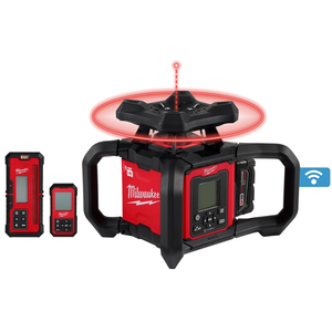 Nivel láser rotativo Milwaukee modelo 3704-21T rojo