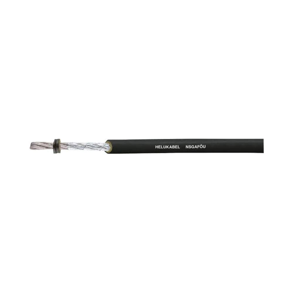 Cable 38505 NSGAFÖU 1 × 10 mm²: flexible, resistente a aceites y productos químicos, ideal para control industrial.